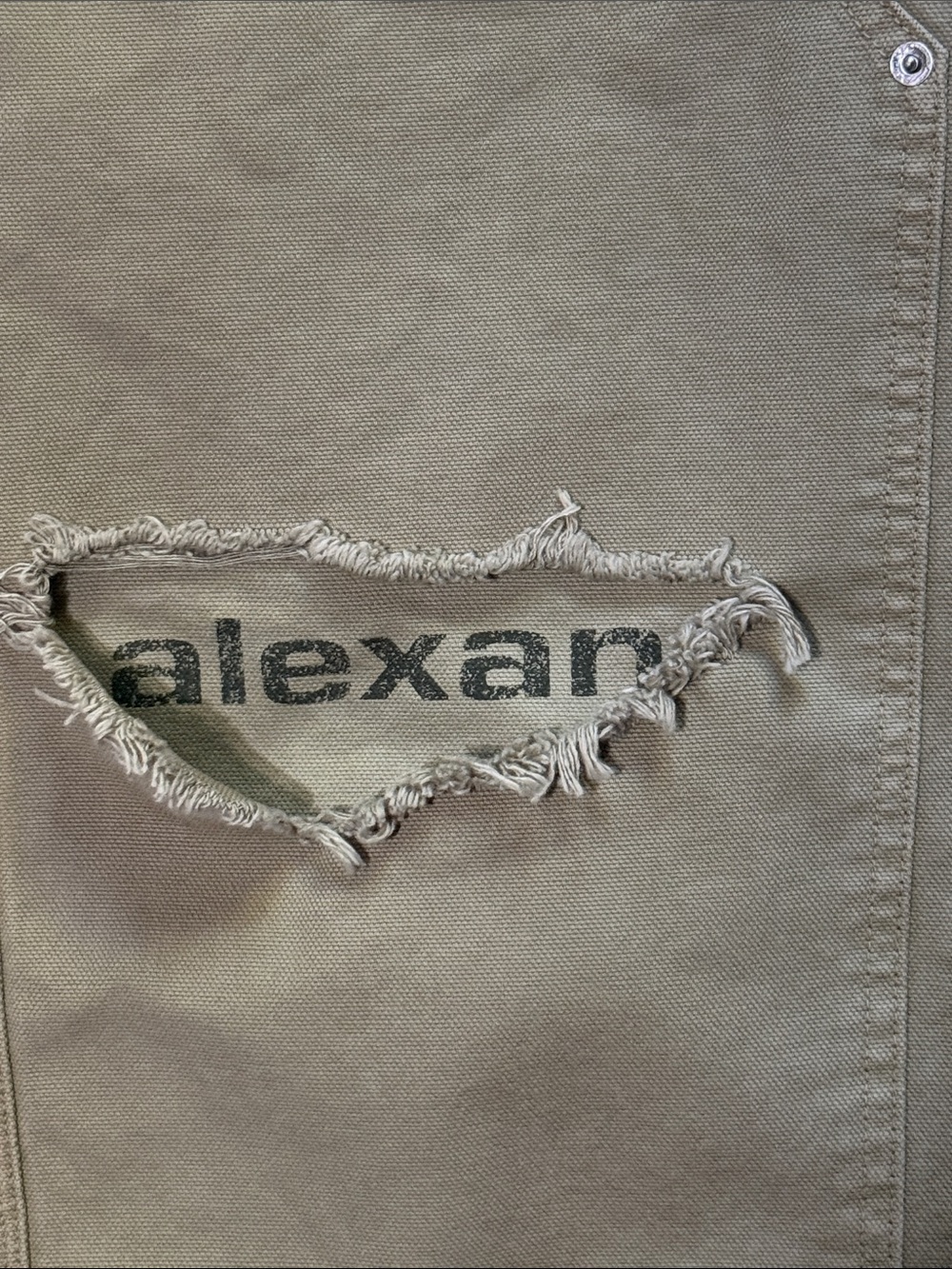 Like New Authentic Alexander Wang Zip Mid-Rise Carpenter Pants - Picture 11 of 16